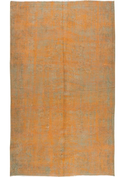 155 x 263 cm El Dokuması Otantik Eski Anadolu Halısı, Modern Turuncu El Yapımı Yünlü Halı fiyatları