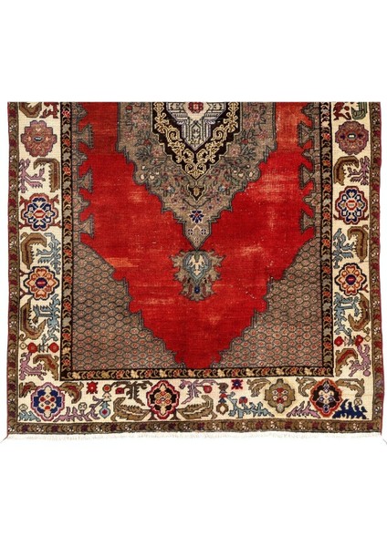 139 x 247 cm Eşsiz Eski Köy Halısı. Yün El Dokuma Halı, El Düğümlü Halı modelleri
