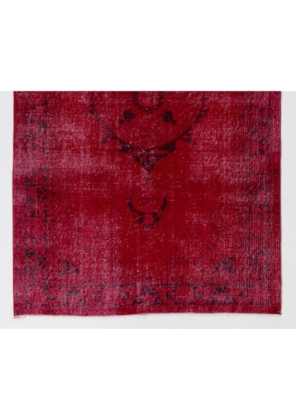 (122 x 200 cm ) Kırmızı Renkli Anadolu Halısı, El Dokuma Anadolu Halısı