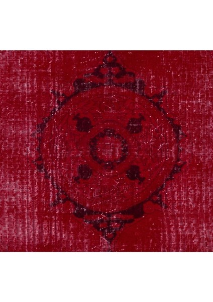 (122 x 200 cm ) Kırmızı Renkli Anadolu Halısı, El Dokuma Anadolu Halısı