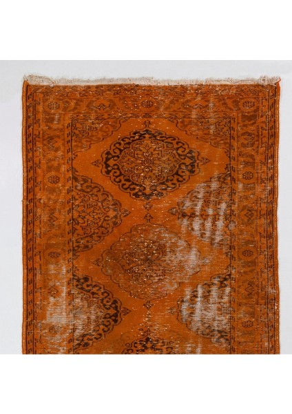 (150 x 305 cm ) El Dokuması Turuncu Renkli Yolluk Halı, Modern Yolluk Halı fiyatları