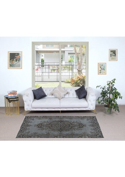 117 x 203 cm El Dokuması Gri Halı, Oturma Odası ve Çalışma Odası Için Modern Halı fiyatları