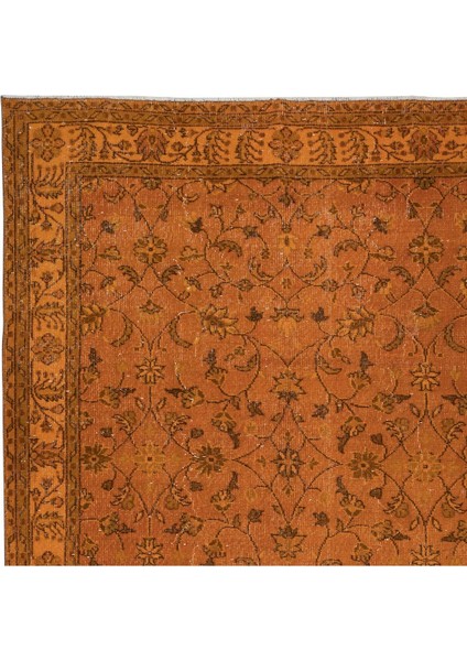 182 x 296 cm El Dokuma Alan Halısı, El Düğümlü Turuncu Modern Halı fırsatları