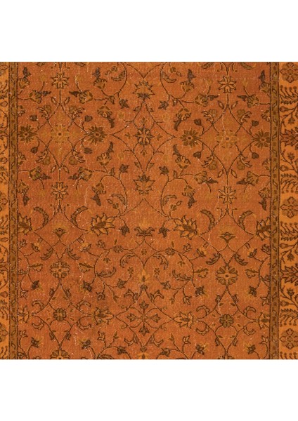 182 x 296 cm El Dokuma Alan Halısı, El Düğümlü Turuncu Modern Halı indirimleri