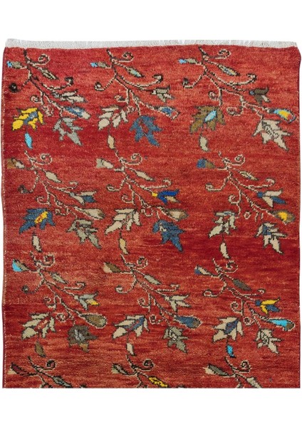 98 x 215 cm Koridor Dekoru Için Renkli Çiçekli Eski El Yapımı Yolluk Halı, Antre Hol Halı fırsatları