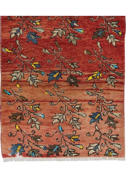 98 x 215 cm Koridor Dekoru Için Renkli Çiçekli Eski El Yapımı Yolluk Halı, Antre Hol Halı indirimleri