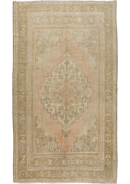 170 x 305 cm Eski El Yapımı Oryantal Halı, Otantik Anadolu Köy Halısı, Oturma Odası Halısı