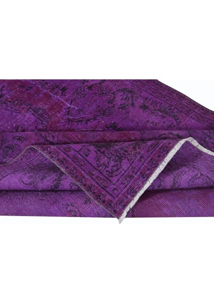 153 x 250 cm Mor Tonlarda El Dokuması Halı, Modern El Düğümlü Halı, Eski Türk Halısı modelleri