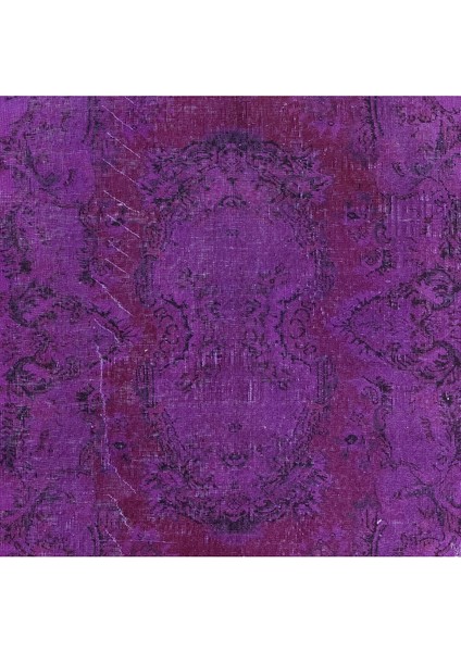 153 x 250 cm Mor Tonlarda El Dokuması Halı, Modern El Düğümlü Halı, Eski Türk Halısı indirimleri