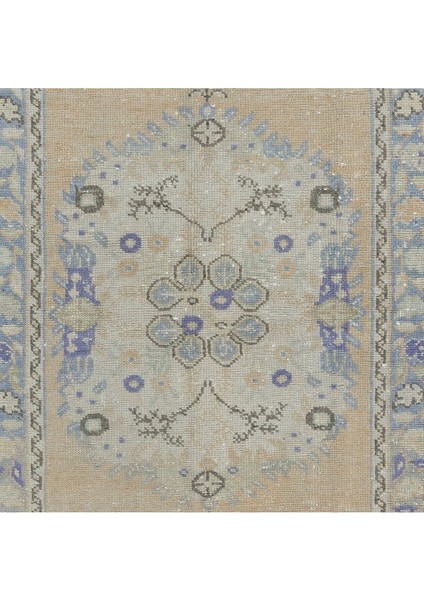 96 x 196 cm Yumuşak Renkli El Düğümlü Türk Halısı, 20. Yüzyıl Ortası Halı indirimleri