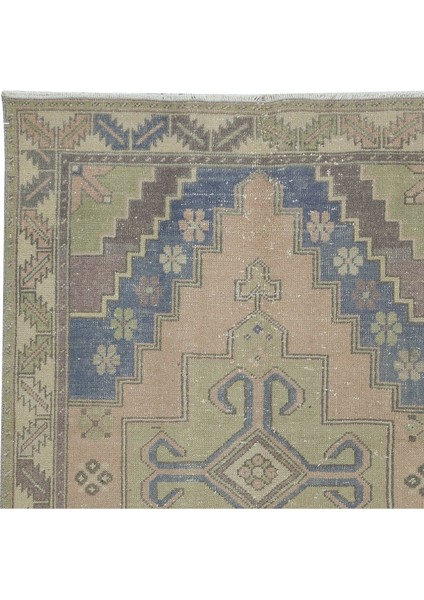 135 x 260 cm Madalyonlu Geleneksel Halı, Yaklaşık 1960'LARDAN, El Yapımı Türk Köy Halısı fırsatları