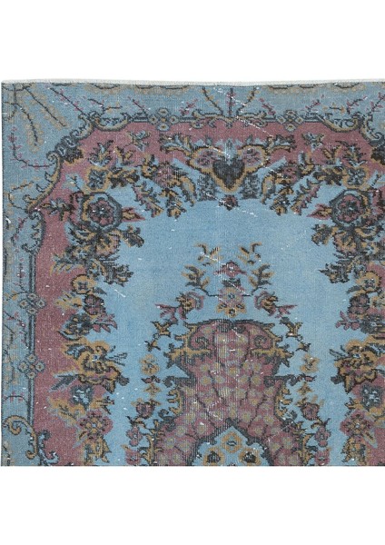 112 x 250 cm Mavi El Dokuması Halı, Mutfak ve Yemek Odası Için Modern Halı fırsatları