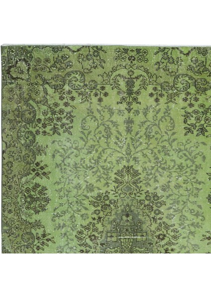 160 x 270 cm Geleneksel El Dokuması Yeşil Halı, Anadolu'dan Yünlü Halı, Modern Alan Halısı fırsatları