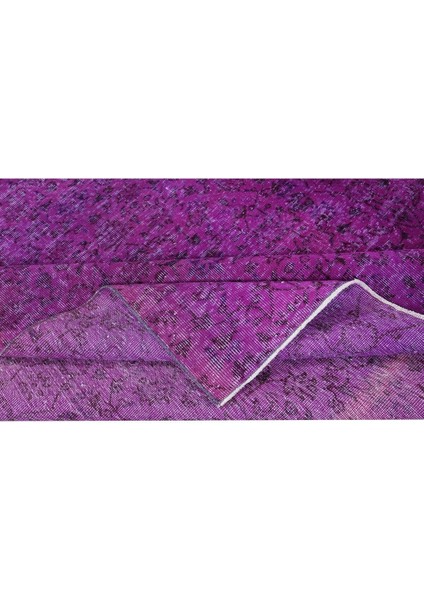 205 x 306 cm El Yapımı Mor Halı, El Dokuması Eski Halı, Modern Türk Halısı modelleri