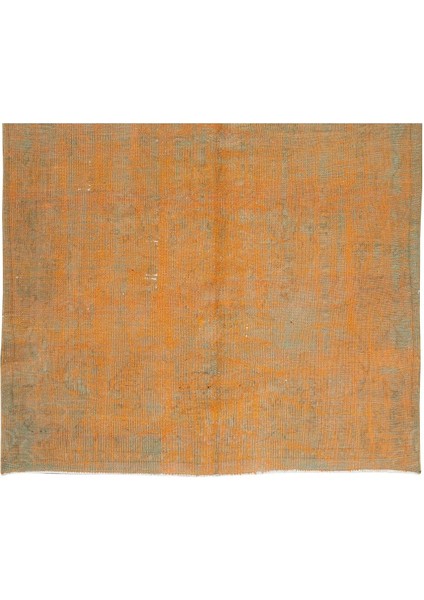 155 x 263 cm El Dokuması Otantik Eski Anadolu Halısı, Modern Turuncu El Yapımı Yünlü Halı indirimleri