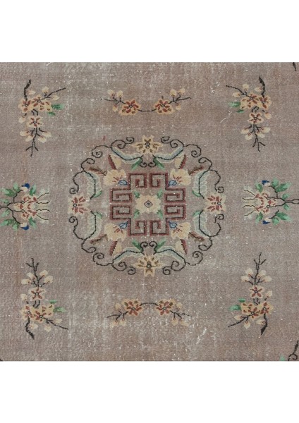 205 x 300 cm Ev ve Rustik Dekor Için Eski El Yapımı Yünlü Alan Halısı