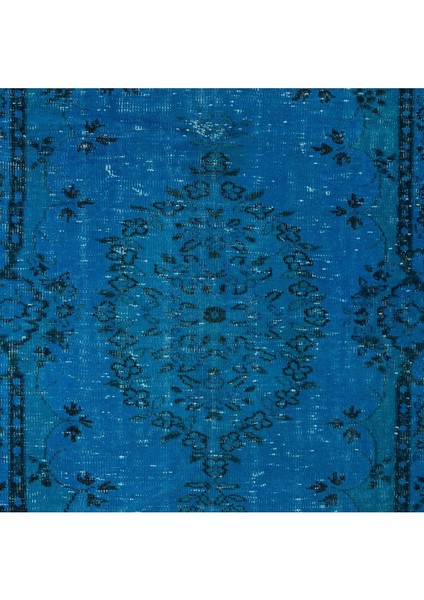 159 x 278 cm El Yapımı Türk Halısı, Mavi El Dokuması Halı, Modern Yünlü Halı indirimleri