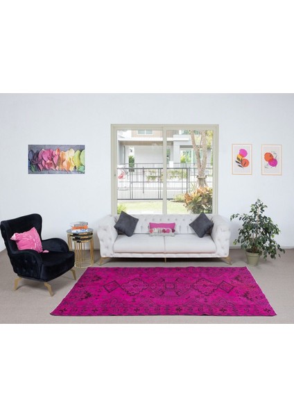 166 x 261 cm , Modern El Yapımı Halı, Pembe Çocuk Odası Halı, Pembe Ev Dekoru fiyatları