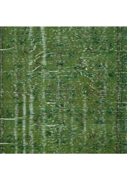 163 x 266 cm El Yapımı Türk Halısı, Yeşil El Dokuması Halı, Modern Yünlü Halı indirimleri
