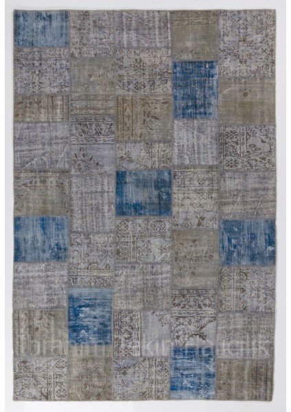 230 x 330 cm Patchwork Halı, Açık Tonlarda Anadolu Halısı, Çok Renkli Peçvörk