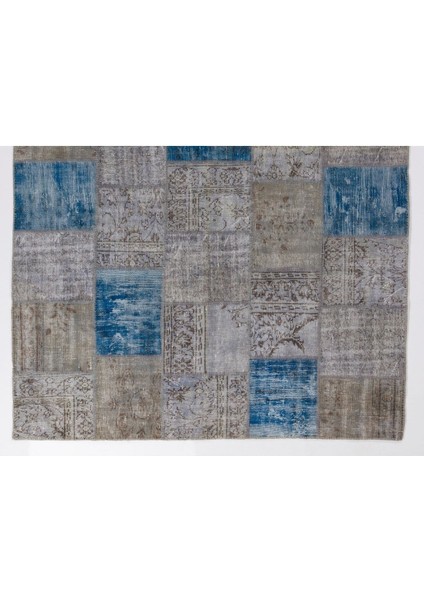 230 x 330 cm Patchwork Halı, Açık Tonlarda Anadolu Halısı, Çok Renkli Peçvörk