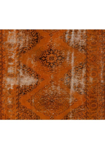 (150 x 305 cm ) El Dokuması Turuncu Renkli Yolluk Halı, Modern Yolluk Halı fırsatları