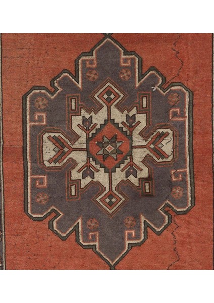 145 x 358 cm Eski Yaşlı El Düğümlü Orta Anadolu Yolluk Halı, Antre Hol Halı, Koridor Halısı fırsatları
