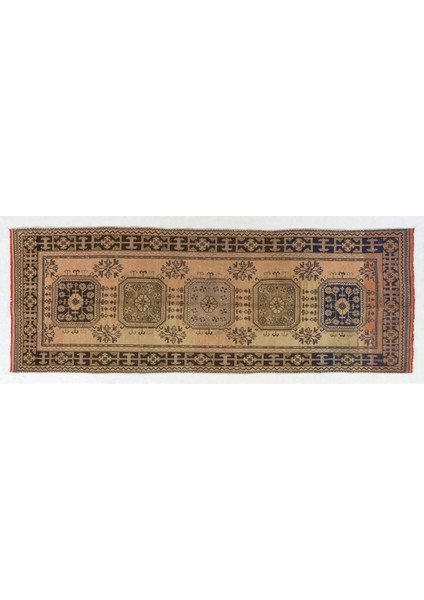 125 x 352 cm Koridor Dekoru Için El Yapımı Halı, Eski Geleneksel Yolluk Halı indirimleri