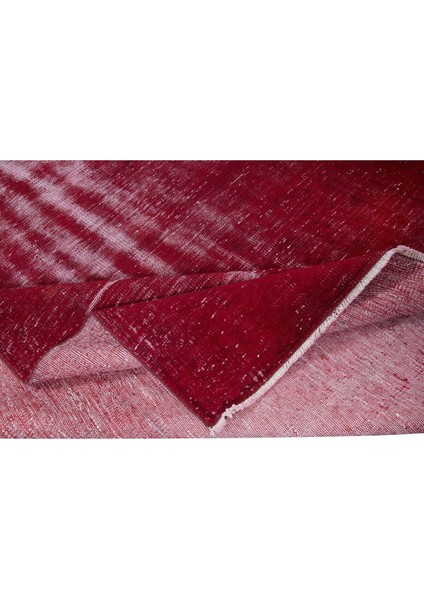 180 x 278 cm , El Düğümlü Kırmızı Halı, Modern El Dokuması Yün ve Pamuktan Yapılmış Alan Halısı modelleri