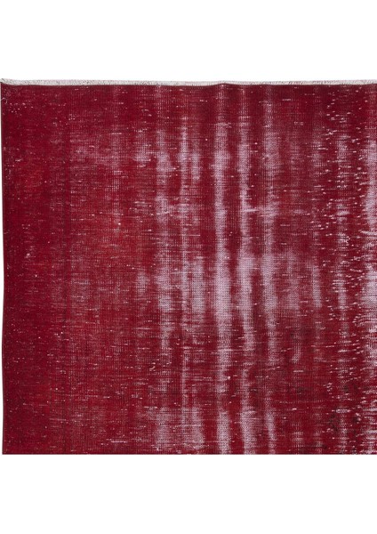 180 x 278 cm , El Düğümlü Kırmızı Halı, Modern El Dokuması Yün ve Pamuktan Yapılmış Alan Halısı fırsatları