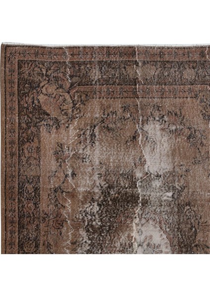 182 x 296 cm Kahverengi Salon Halısı, El Dokuması Yünlü Türk Halısı, Pamuklu Alan Halısı fırsatları