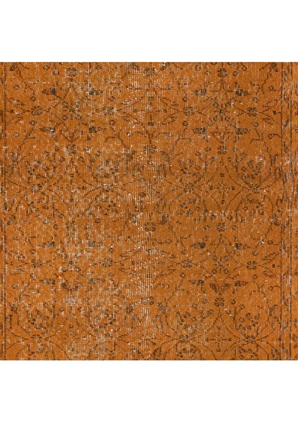 110 x 206 cm Turuncu El Dokuması Halı, El Düğümlü Alan Halısı, Eski Türk Halısı indirimleri
