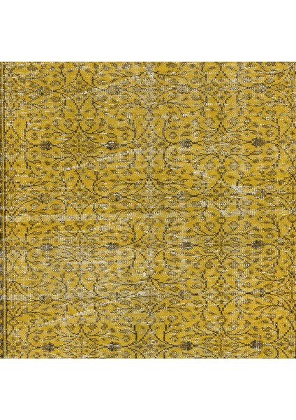 153 x 281 cm Decorative Sarı El Dokuması Halı, Yeniden Boyanmış Eski Halı indirimleri