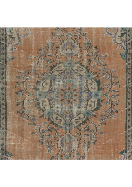 162 x 274 cm Madalyonlu Geleneksel Eski Türk Halısı, El Yapımı Köy Halısı indirimleri