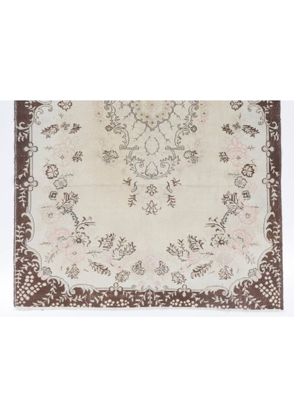 214 x 330 cm Eski Bahçe Tasarımı Anadolu Halısı, El Yapımı Eski Dekoratif Halı modelleri