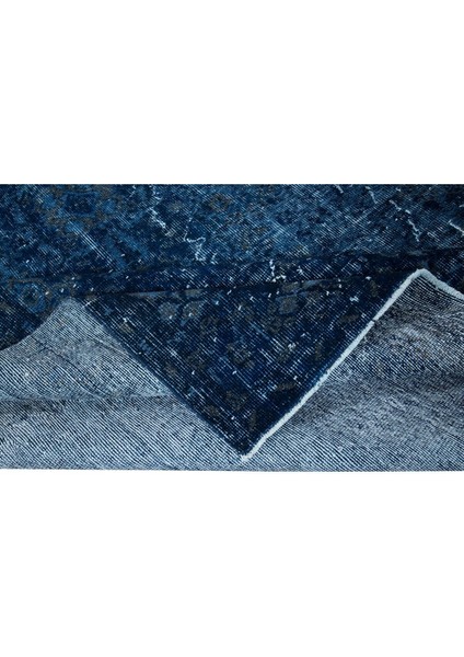 210 x 323 cm Mavi El Dokuması Halı, El Düğümlü Alan Halısı, Eski Türk Halısı modelleri