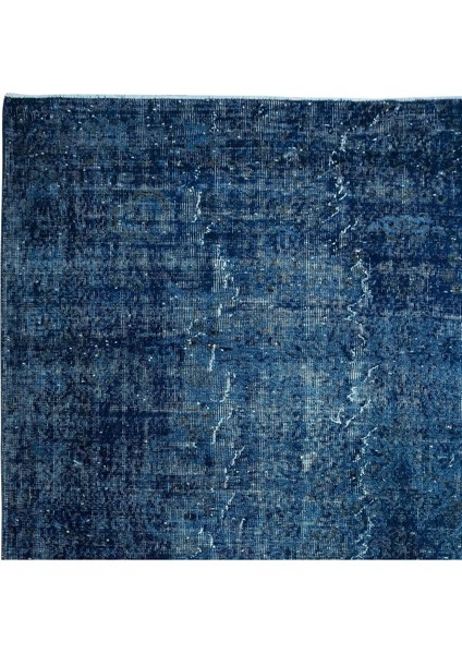 210 x 323 cm Mavi El Dokuması Halı, El Düğümlü Alan Halısı, Eski Türk Halısı fırsatları