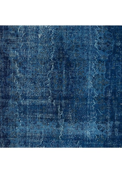 210 x 323 cm Mavi El Dokuması Halı, El Düğümlü Alan Halısı, Eski Türk Halısı indirimleri