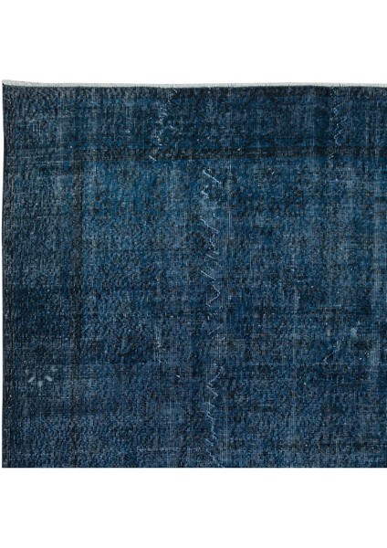 210 x 308 cm Modern El Yapımı Mavi Renkli Türk Halısı, El Dokuması Düz Lacivert Büyük Halı fırsatları