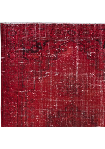 183 x 270 cm , Eski El Yapımı Türk Işi Halı, Modern El Dokuma Kırmızı Halı fırsatları