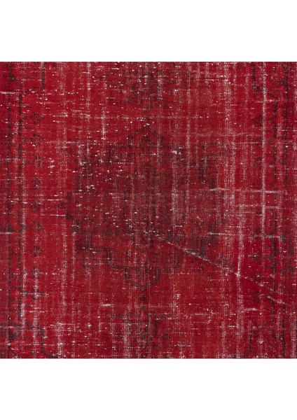 183 x 270 cm , Eski El Yapımı Türk Işi Halı, Modern El Dokuma Kırmızı Halı indirimleri