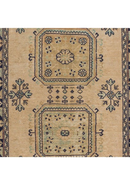 138 x 361 cm Eski El Yapımı Anadolu Uşak Yolluk Halı. Koridor Için El Düğümlü Yünlü Halı fırsatları