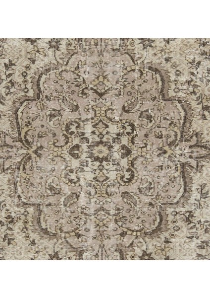 210 x 275 cm Eski "güneşte Soldurulmuş" Anadolu Uşak Halısı, El Yapımı Dekoratif Halı fırsatları