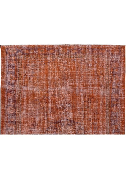 178 x 255 cm El Dokuması Otantik Eski Anadolu Halısı, Modern Turuncu El Yapımı Yünlü Halı fırsatları