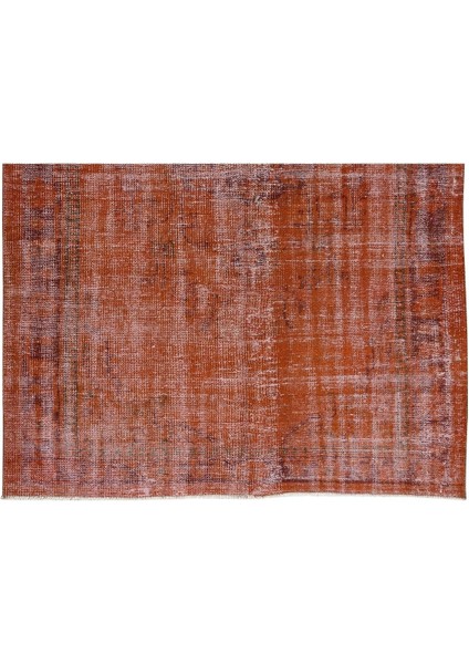 178 x 255 cm El Dokuması Otantik Eski Anadolu Halısı, Modern Turuncu El Yapımı Yünlü Halı indirimleri