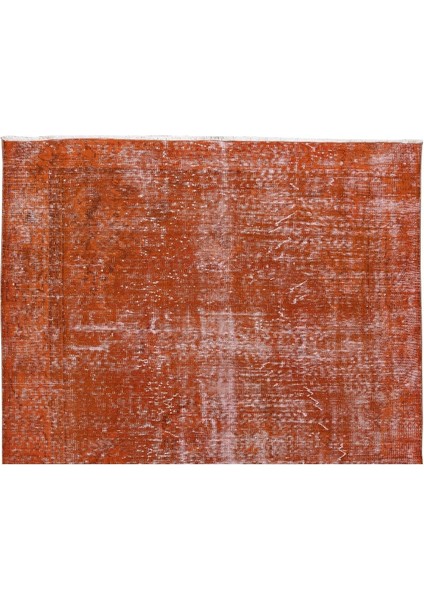 200 x 300 cm El Dokuması Otantik Eski Anadolu Halısı, Modern Turuncu El Yapımı Yünlü Halı fırsatları