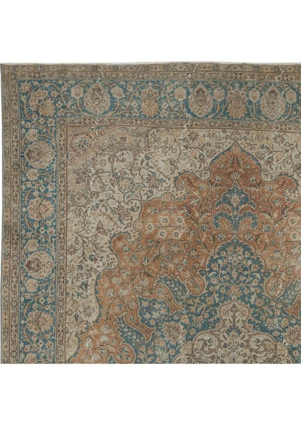 239 x 351 cm Benzersiz Eski Halı, Madalyonlu El Yapımı Türk Halı fırsatları