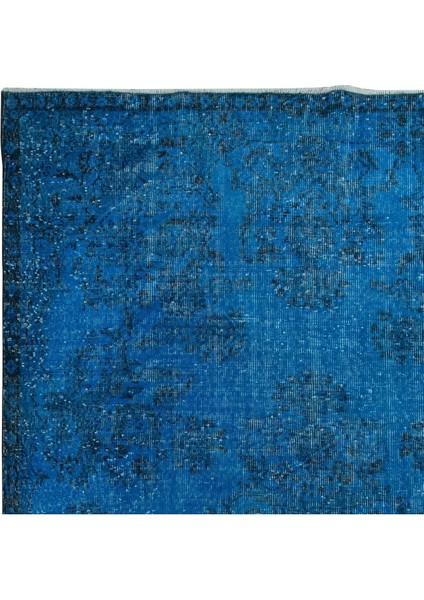 183 x 298 cm Modern El Yapımı Halı, Mavi Çocuk Odası Halı, Mavi Ev Dekoru fırsatları