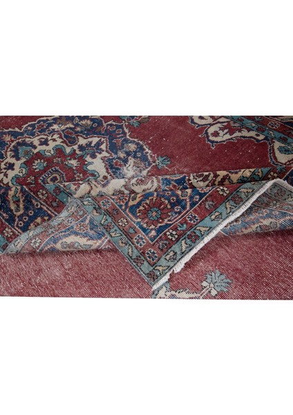 206 x 333 cm Benzersiz Eski Köy Halısı, 1960'LARDAN Halı, Madalyonlu El Yapımı Türk Kabile Halısı modelleri