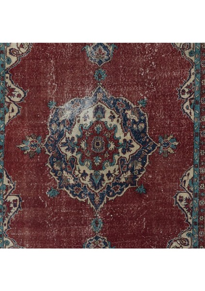 206 x 333 cm Benzersiz Eski Köy Halısı, 1960'LARDAN Halı, Madalyonlu El Yapımı Türk Kabile Halısı indirimleri